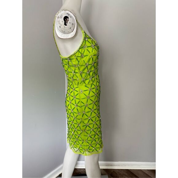 MAC DUGGAL SCOOP NECK EMBELLISHED MINI DRESS - Picture 7 of 11